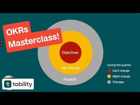 OKRs Masterclass: A Pragmatic Guide to Implementing OKRs | Tability