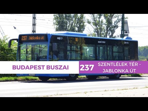 Budapest, 237.-es busz (Szentlélek tér H.-Jablonka út) bus line 237.