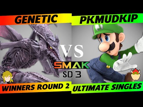 SMAK-SD3 Winners Round 2 - Genetic (Ridley, Link) vs. PKMudkip (Luigi, Bowser) - SSBU
