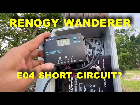 RENOGY WANDERER E04 SHORT CIRCUIT ERROR
