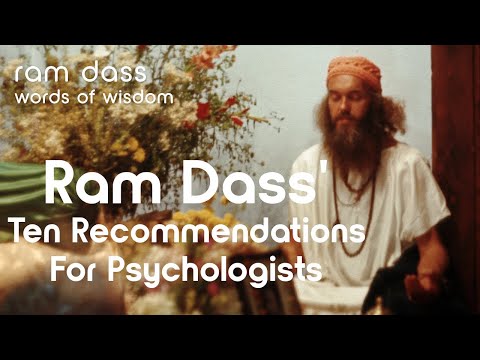 Ram Dass Offers Wisdom to Other Psychologists From His Unique Perspective