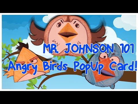 Angry Birds Pop Up Card! - Mr. Johnson 101