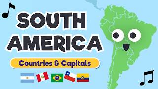👉 Learn South America 🌎 | Countries & Capitals Song for Kids gameplay video by mgorham, 4:02 duration