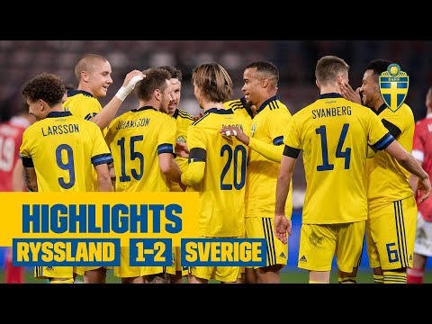 Highlights: Ryssland - Sverige 1-2 | Seger efter mål från Alexander Isak och Mattias Johansson