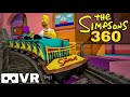 THE SIMPSONS 360 VR Roller Coaster POV Immersive Virtual Reality 4K 3D Ride