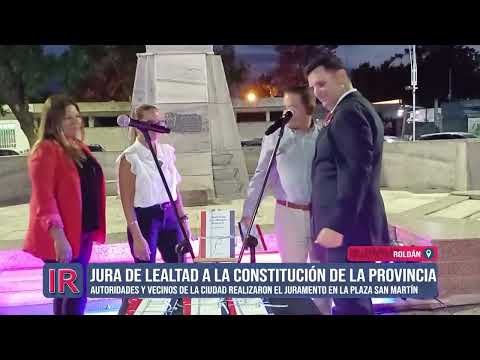 Jura de la nueva Constitución de Santa Fe en Roldán