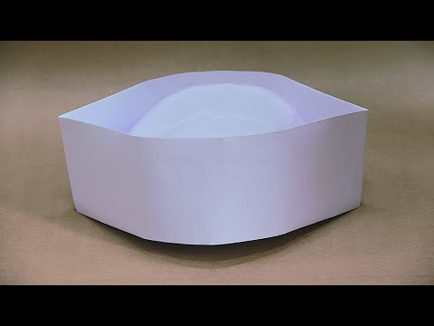 How to make Origami Indian Cap - Nehru Topi - wearable Size