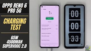 Oppo Reno 6 Pro 5G Battery Charging test 0% to 100% | SuperVOOC 2.0 65W fast charger 4500mAh