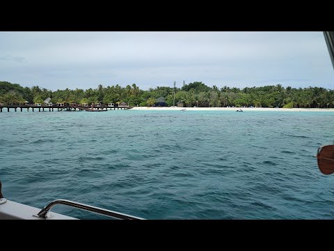 Maldives. На катере до острова. Adaran Select Meedhupparu. Мальдивы острова. 4K Ultra HD 3840 x 2160