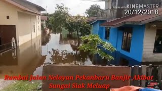 preview picture of video 'Sungai Siak Meluap Jalan Nelayan Banjir - EWP Chanel05 #inforiau #banjir'