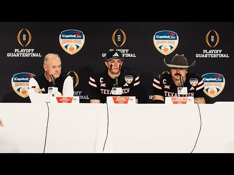 Texas Tech Football: CFP Quarterfinal Postgame Press Conference (1.1.26)