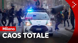 Milan epicenter of the October 18th revolt. Total chaos in downtown Milan