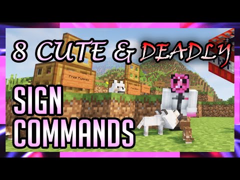 EPIC Minecraft Command Signs: Potions, Items & Friends!