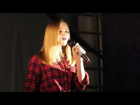 FIGHT SONG performed by CHARLEE JAY age 12,  Regional Final of Open Mic UK 1