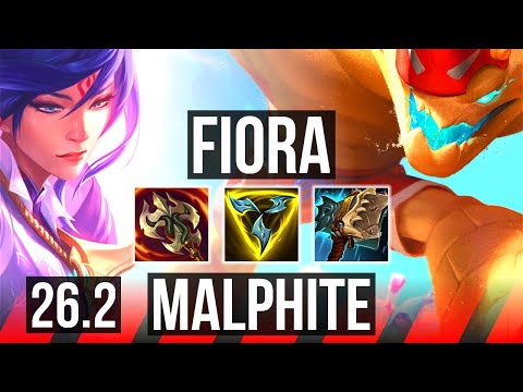 FIORA vs MALPHITE (TOP) | EUW Diamond | 26.2