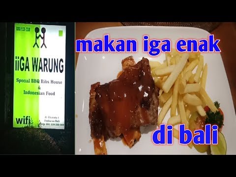 iiga warung jimbaran. hmm.. iga sapi, iga babi enak semua.. Kuliner Bali #3