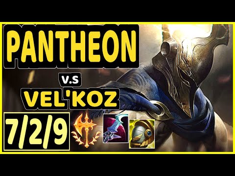 PANTHEON vs VEL'KOZ - 7/2/9 KDA BOTTOM SUPPORT GAMEPLAY - EUW Ranked MASTER