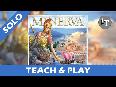 Tutorial & Solo Playthrough of Minerva - Solo Board Game