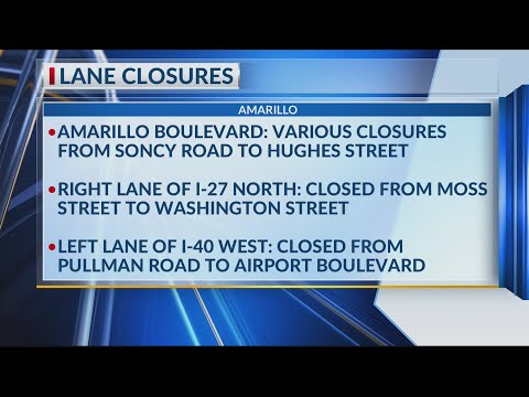 Lane Closure Report for the Week of Feb. 17
