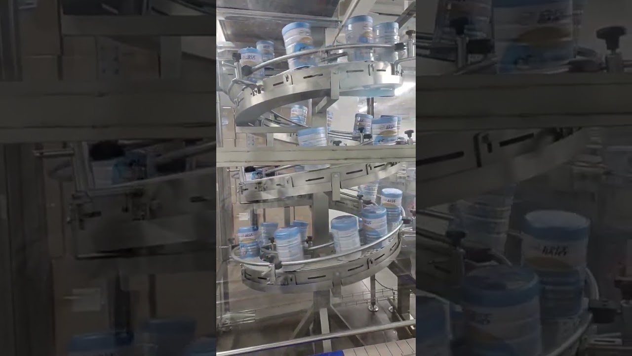 Maxsen spiral conveyor line system for Yili milk factory