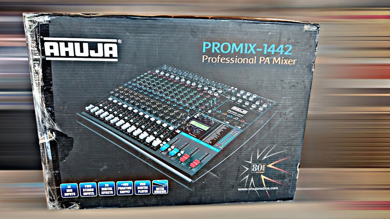 AHUJA PROMIX-1442 PA AUDIO MIXING CONSOLE UNBOXING & REVIEW
