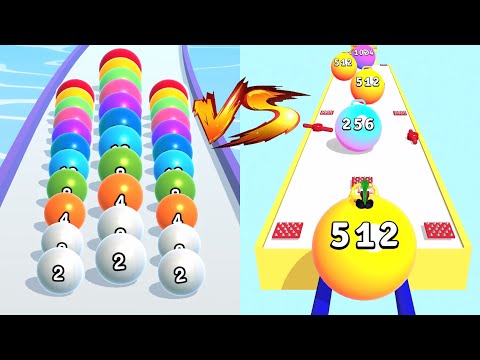 MAX LEVELS BallRun2048🔮VS Yoga Ball Run - All Levels Gameplay Walkthrough Android IOS NEW UPDATE