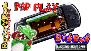 🎮 Retro Gameplay: Trying out DigDug Arrangement on the PSP! 🎮