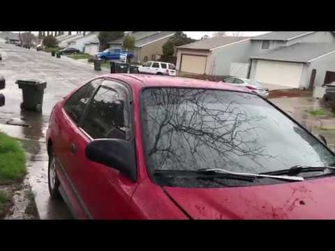 Weathertech Window Visors on 1997 Honda Civic