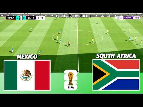 🔴 LIVE | Mexico vs South Africa - FIFA World Cup 2026 | PES 21 Simulation