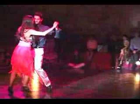  Milena Plebs  and  Ezequiel Farfaro  are  dancing  to  the  milonga  "  P?al que se va  "