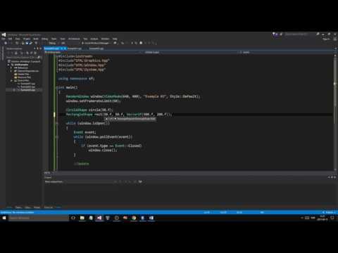 SFML C Tutorial 12 PART 1 4 | 2D Space shooter game using Sprites Textures and UI with Text