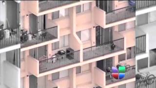 Niño cae de un quinto piso, madre lo sigue detrás