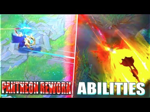 PANTHEON REWORK ABILITIES GAMEPLAY & TEASERS - League of Legends