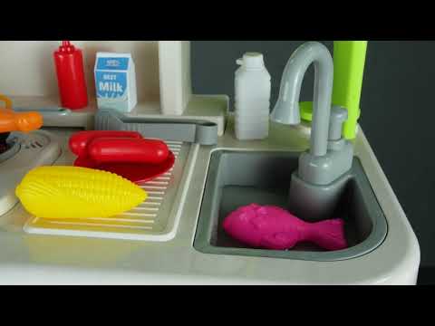 Кухня дитяча Home Chef: 115 елементів, звук, парогенератор, підсвічування, робочий кран, посуд (922-178)