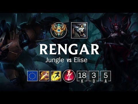 Rengar Jungle vs Elise - EUW Master Patch 8.24
