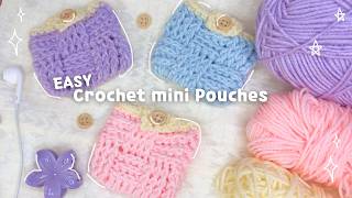 How to Crochet a Cute Basket Weave Mini Purse | Easy Pouch Tutorial for Beginners 🎀✨ (Step-by-Step)