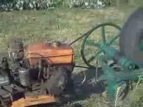 Тюкуем сено мотоблоком 1 Baling Hay