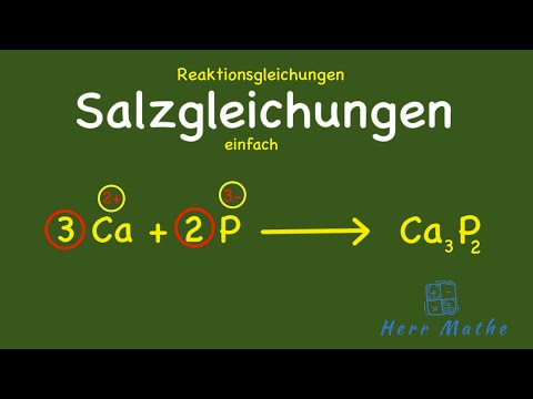 Reaktionsgleichungen - Salzgleichungen  aufstellen