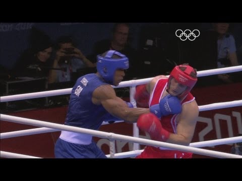 Anthony Joshua Wins Super Heavy Boxing Gold v Cammarelle - London 2012 Olympics