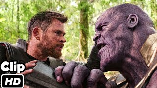 Thor VS Thanos Fight Scene Hindi   Thanos Snaps His Fingers  Avengers infinity War Movie Clip HD