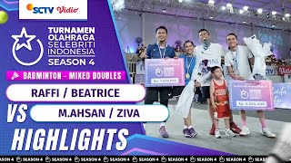 Download lagu Raffi/Bellaetrix VS Ziva/M.Ahsan - Highlights Badminton Mixed Doubles | TOSI Season 4 mp3