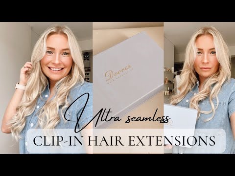 THE BEST ULTRA SEAMLESS CLIP IN HAIR EXTENSIONS FOR...