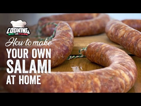 How to MAKE ITALIAN SALAMI at home using basic ingredients! by Cooking with an Italian.