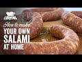 How To MAKE ITALIAN SALAMI At Home Using Basic Ingredients By Cooking With An Italian