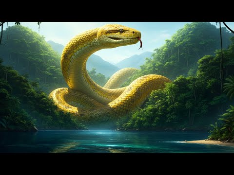 Part 54 - A Girl Alone Surviving In The Forest | GIANT PYTHON EMERGES from the River for a Hunt
