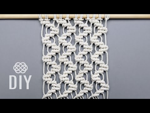 Macrame ABC pattern sample 17