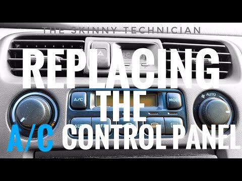 Replacing the A/C Control Panel. | 2000 Honda Accord