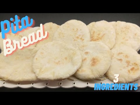 Only 3 ingredients Stovetop Pita Bread Recipe -Homemade