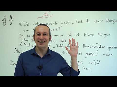 Almanca A2 INTENSIV Ders - 26 "ob" Bağlacı - Almanca Bağlaçlar, Almanca Cümleler