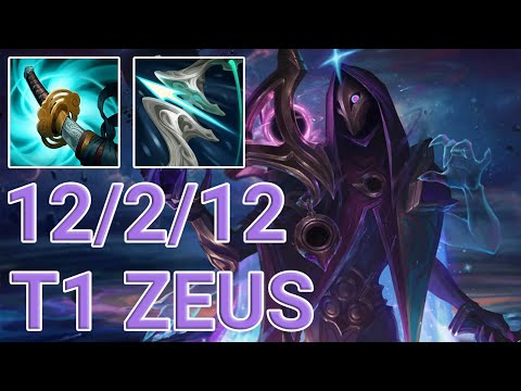 T1 Zeus Jhin ADC VS Aphelios | KR Master Patch 13.11